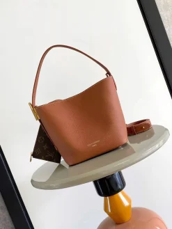 LV Shoulder Bags Leather (Brown-Dark Brown) 18X12X16 CM G50202608070651