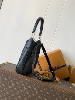 Alternative view of LV Shoulder Bags Mahina Calfskin (Black-Silver) 25X20X6CM E80202608071095