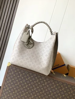 LV Shoulder Bags Mahina Leather (Greige-Black) 40X17X35 CM H00202608071516