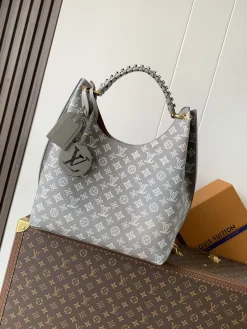 LV Shoulder Bags Mahina Ys Leather (Gray-White) 40X17X35 H00202608070112