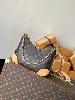 LV Shoulder Bags Monogram Canvas (Brown-Tan) 27X16X10CM D80202608071148