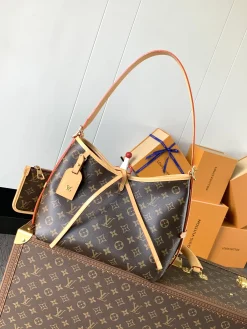 LV Shoulder Bags Monogram Canvas (Brown-Tan) 29X24X12CM D70202608071273
