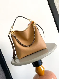 LV Shoulder Bags Monogram Canvas (Tan-Gold) 26X10X30CM G80202608071478