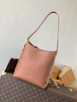 LV Shoulder Bags Smooth Calfskin (Rose-Gold) 24X28X16CM F50202608071246