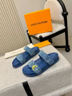 LV Slides Coated Canvas & Lambskin EU35-41 B40202608031599
