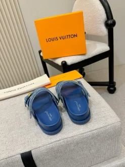 Alternative view of LV Slides Coated Canvas & Lambskin EU35-41 B40202608031599