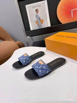 LV Slides Denim & Leather EU35-43 A80202608030965