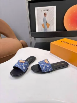 Alternative view of LV Slides Denim & Leather EU35-43 A80202608030965
