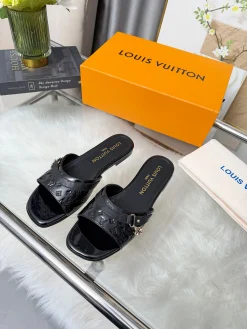 Alternative view of LV Slides Leather Rubber EU35-42 A40202608031171