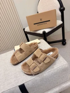 LV Slides Leather & Wool EU35-46 B80202608031587