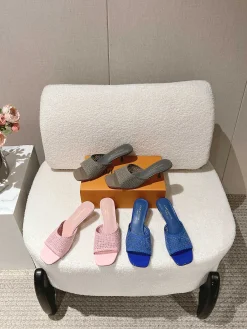 LV Slides Mesh & Lamb Leather EU35-41 B80202608030976