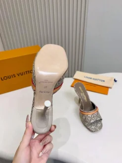 Alternative view of LV Slides Printed Fabric & Lambskin EU35-42 B60202608031571