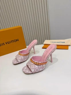LV Slides Printed Fabric & Leather EU35-42 B60202608031572