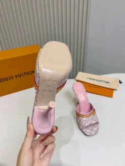 Alternative view of LV Slides Printed Fabric & Leather EU35-42 B60202608031572