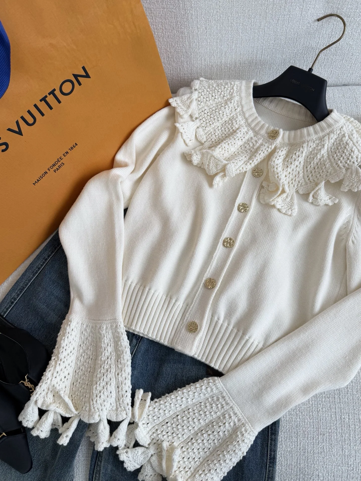 LV Sweaters Cotton One Size C20202608040592