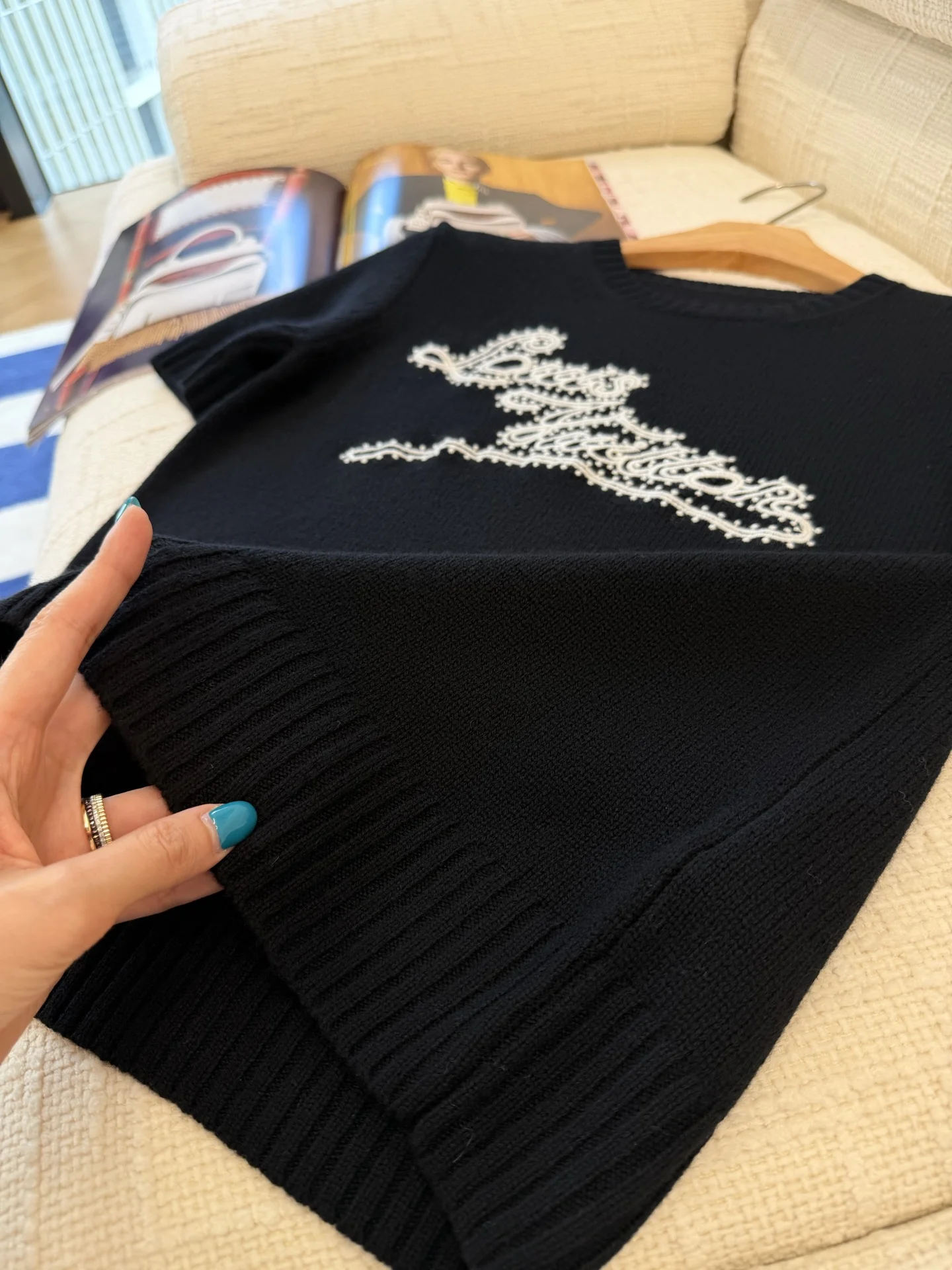 LV T-shirts Knit Yarn SML C55202608041417 - Image 4