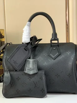 LV Top Handle Bags Calf Leather (Black) 25X15X15 CM I00202608070327