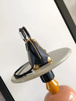 Alternative view of LV Top Handle Bags Calf Leather (Black-Gold) 24X18X12CM G50202608070990