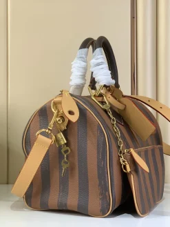Alternative view of LV Top Handle Bags Calf Leather (Brown-Dark Brown) 30X17X21CM A080202608070357