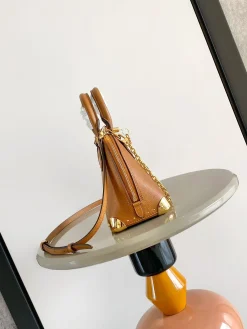 Alternative view of LV Top Handle Bags Calf Leather (Brown-Gold) 24X18X12 CM G50202608070991
