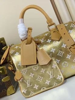 LV Top Handle Bags Calf Leather (Gold-Tan) 25X15X15CM H50202608070325