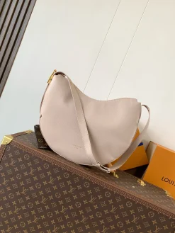 LV Top Handle Bags Calf Leather (Nude-Gold) 26X5X32CM F00202608071250