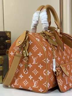 Alternative view of LV Top Handle Bags Calf Leather (Orange-Tan) 30X17X21 CM I00202608070366