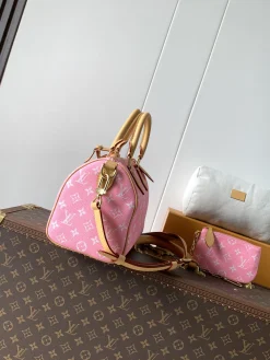 Alternative view of LV Top Handle Bags Calfskin Leather (Pink-Tan) 15X15X25CM H50202608071699