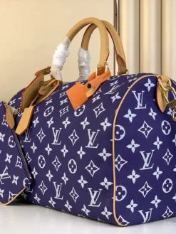 Alternative view of LV Top Handle Bags Calfskin Leather (Purple-Tan) 40X26X23 CM A080202608070402