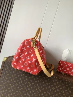 Alternative view of LV Top Handle Bags Calfskin Leather (Red-Tan) 26X23X40 CM A030202608071704