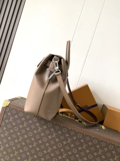 Alternative view of LV Top Handle Bags Calfskin Leather (Taupe-Beige) 33X14X32CM H80202608070814