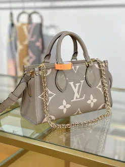 Alternative view of LV Top Handle Bags Calfskin Leather (Taupe-Cream) 25X13X10CM I80202608070799