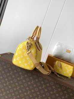 Alternative view of LV Top Handle Bags Calfskin Leather (Yellow-Tan) 15X15X25CM H50202608071708