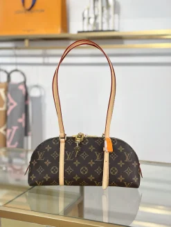 LV Top Handle Bags Canvas Leather (Brown-Tan) 29X14X8CM F50202608072010