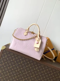 LV Top Handle Bags Empreinte Leather (Lilac-Beige) 17X30X21CM G50202608070039