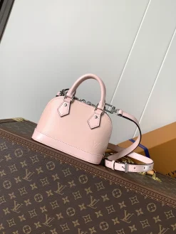 LV Top Handle Bags Epi Leather (Pink-Silver) 12X8X18CM E00202608070594