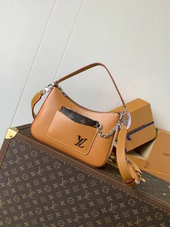 LV Top Handle Bags Epi Leather (Tan-Brown) 25X15X8CM E80202608071232