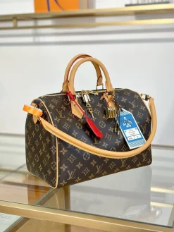 Alternative view of LV Top Handle Bags Fabric (Brown-Tan) 30X21X17CM I00202608070259