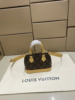 Alternative view of LV Top Handle Bags Leather (Brown-Tan) One Size E00202608071348