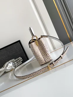 Alternative view of LV Top Handle Bags Leather (White-Gold) 21x14x8 cm A100202608072428