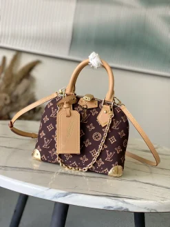 LV Top Handle Bags Monogram Canvas (Brown-Tan) 19X11X22CM G50202608072588
