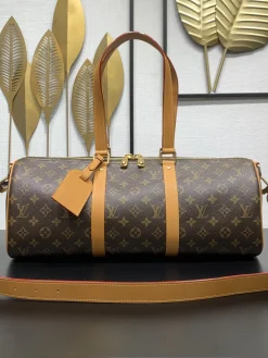 LV Top Handle Bags Monogram Canvas (Brown-Tan) 46X22X17 CM F00202608072033