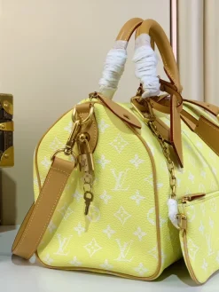 Alternative view of LV Top Handle Bags Monogram Leather (Yellow-Tan) 30X17X21CM I00202608070373