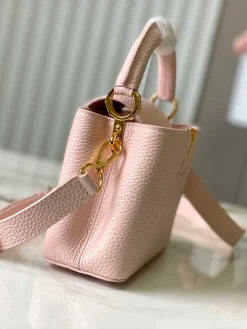 Alternative view of LV Top Handle Bags Taurillon Leather (Pink-Gold) 21X14X8CM H50202608072208