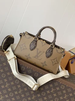 Alternative view of LV Totes Bags Canvas (Brown-Tan) 25X13X10CM D20202608071719