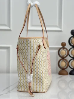 Alternative view of LV Totes Bags Canvas Calfskin (Beige-Pink) 31X15X28CM E80202608070622