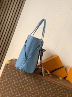 Alternative view of LV Totes Bags Canvas Leather (Blue) 32X29X17CM F80202608071780