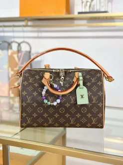 Alternative view of LV Totes Bags Canvas Leather (Brown-Tan) 30X21X17CM I00202608070254