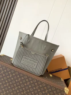 Alternative view of LV Totes Bags Canvas and Leather (Brown-Gray-Green) 28X14X31CM F80202608071042