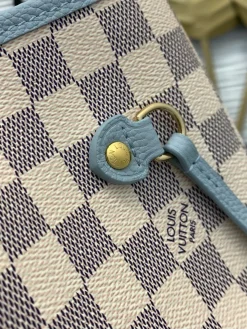 Alternative view of LV Totes Bags Damier Azur Canvas (White-Grey-Light Blue) 47X28X14 CM H30202608070790
